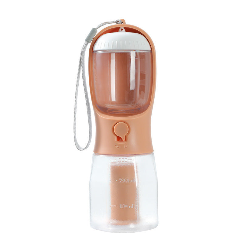 3-in-1 Dog Water Bottle with Food Container & Waste Bag – Portable Pet Travel Dispenser - woofyluxe