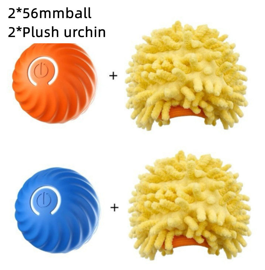 Durable Rubber Dog Chew Ball – Bite-Resistant Pet Toy for Puppies & Dogs, Interactive Training Ball with USB Power - woofyluxe