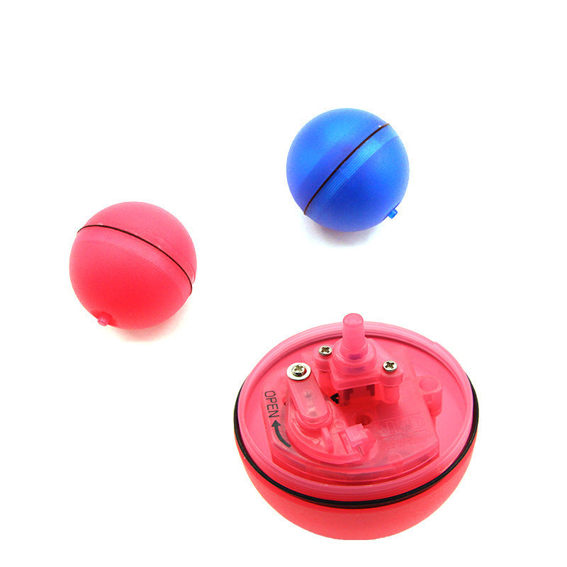 Rechargeable LED Laser Rolling Cat Toy Ball with Catnip – Interactive 360° Rotating Smart Pet Toy - woofyluxe