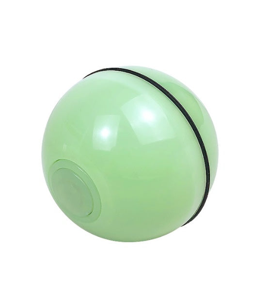 Rechargeable LED Laser Rolling Cat Toy Ball with Catnip – Interactive 360° Rotating Smart Pet Toy - woofyluxe