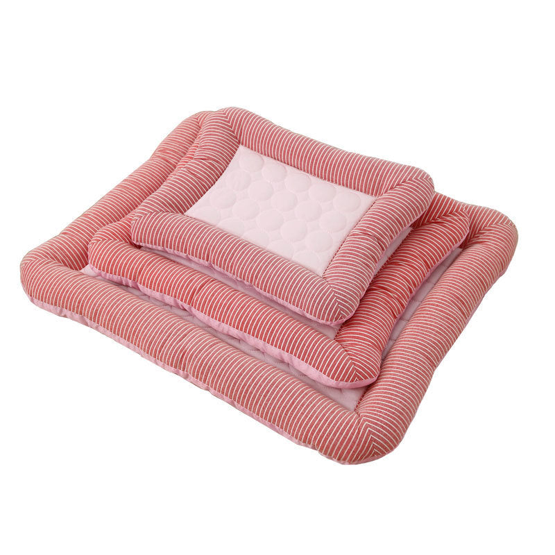 Cooling Pet Pad for Dogs & Cats – Soft Ice Silk Summer Mat, Washable & Breathable Bed (S/M/L) - woofyluxe