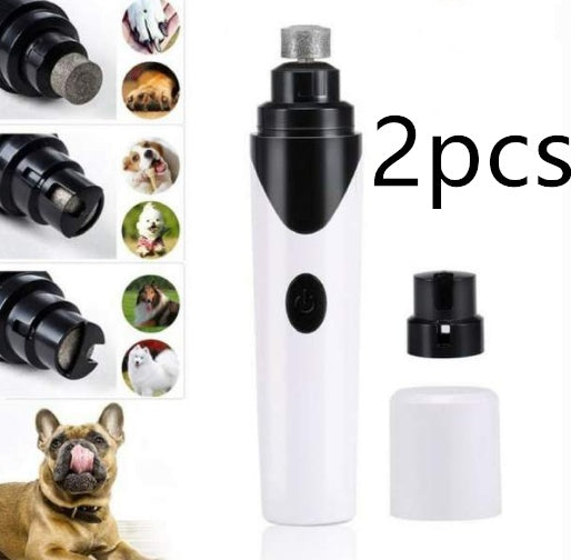 Electric Pet Nail Grinder for Dogs & Cats – Low Noise, USB Rechargeable Nail Clippers for Safe & Painless Grooming - woofyluxe
