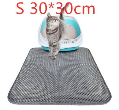 Honeycomb Cat Litter Mat – Waterproof & Urine-Proof EVA Pad for Litter Box Area (S/M/L) - woofyluxe