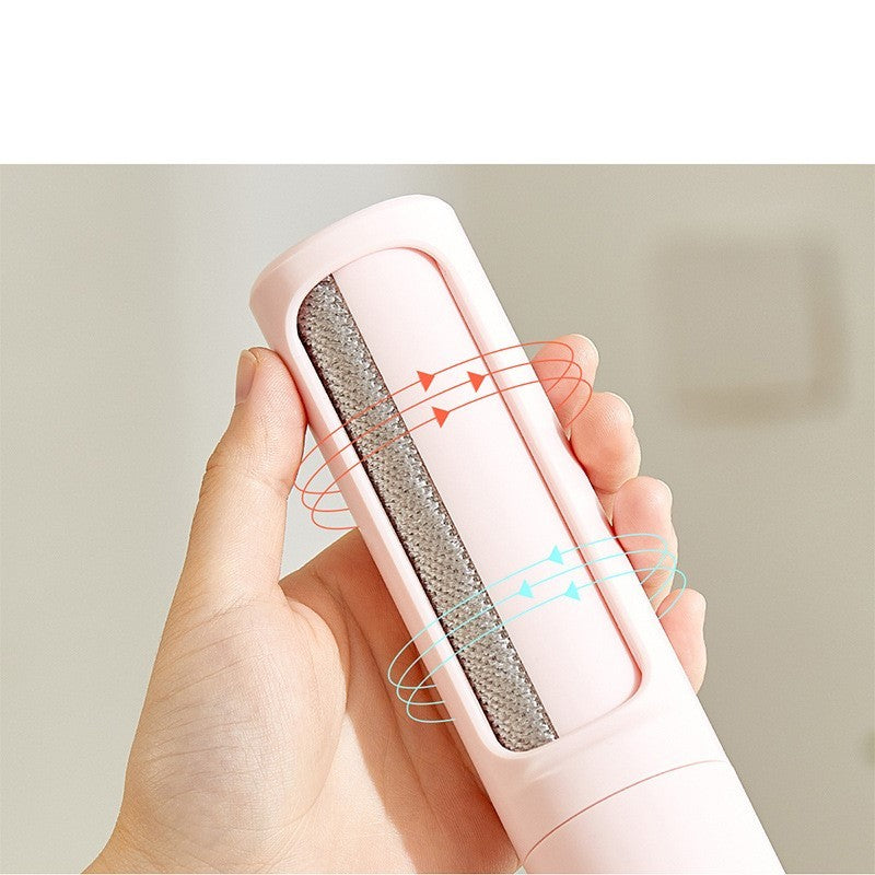 2-in-1 Reusable Pet Hair Remover Brush – Portable Lint Roller & Self-Cleaning Fur Removal Tool for Dogs & Cats - woofyluxe