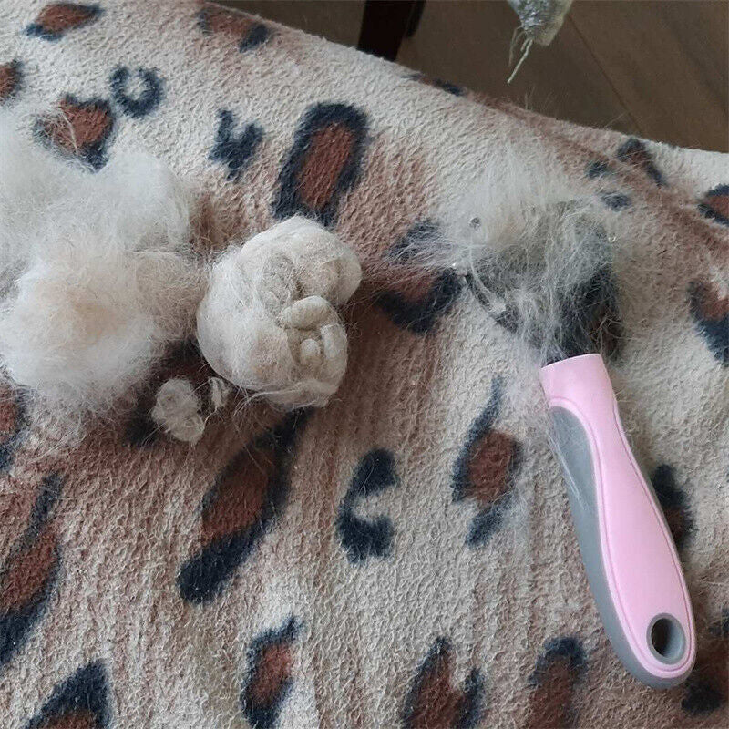 Grooming Brush for Dogs & Cats – Dual-Sided Deshedding Dematting Tool, Undercoat Rake Comb & Fur Remover for Pets - woofyluxe
