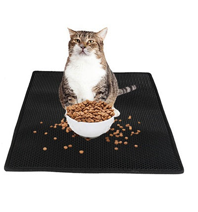Honeycomb Cat Litter Mat – Waterproof & Urine-Proof EVA Pad for Litter Box Area (S/M/L) - woofyluxe