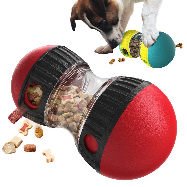 Food Dispensing Dog Toy Tumbler – Interactive Puzzle Ball, Slow Feeder, IQ Training, and Stomach Protection for Pets - woofyluxe