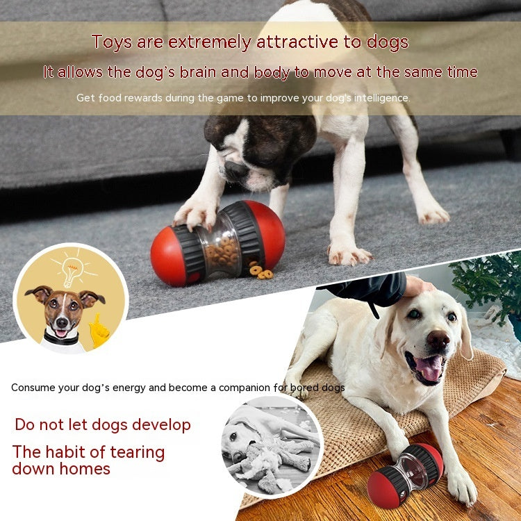 Food Dispensing Dog Toy Tumbler – Interactive Puzzle Ball, Slow Feeder, IQ Training, and Stomach Protection for Pets - woofyluxe
