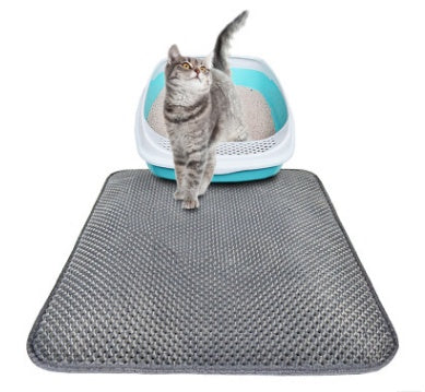 Honeycomb Cat Litter Mat – Waterproof & Urine-Proof EVA Pad for Litter Box Area (S/M/L) - woofyluxe