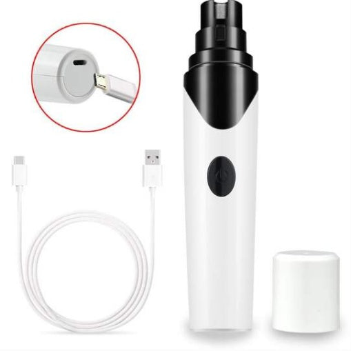 Electric Pet Nail Grinder for Dogs & Cats – Low Noise, USB Rechargeable Nail Clippers for Safe & Painless Grooming - woofyluxe