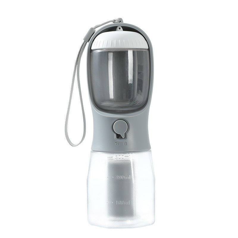 3-in-1 Dog Water Bottle with Food Container & Waste Bag – Portable Pet Travel Dispenser - woofyluxe
