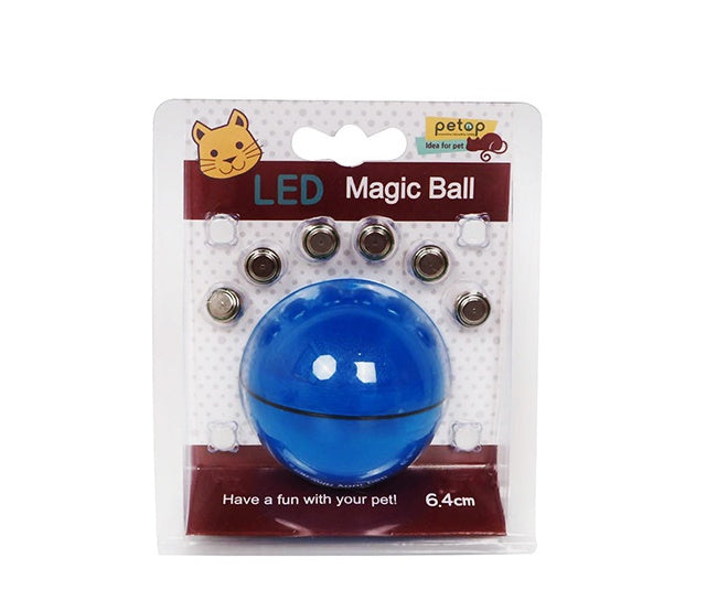 Rechargeable LED Laser Rolling Cat Toy Ball with Catnip – Interactive 360° Rotating Smart Pet Toy - woofyluxe