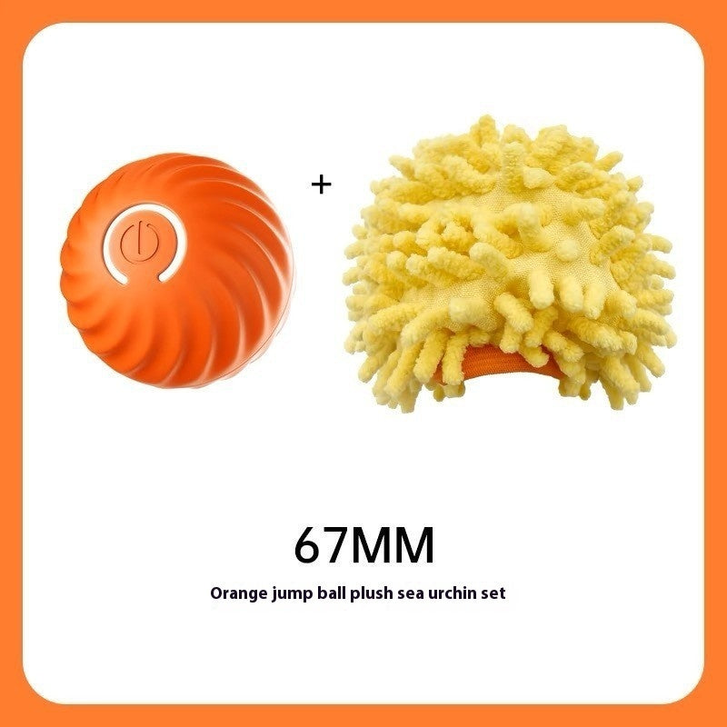 Durable Rubber Dog Chew Ball – Bite-Resistant Pet Toy for Puppies & Dogs, Interactive Training Ball with USB Power - woofyluxe