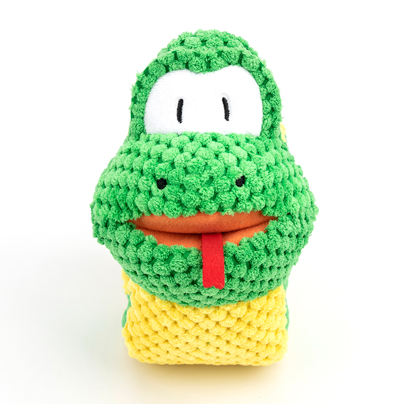 Snake Snuffle Dog Toy – Squeaky Puzzle Plush Chew Toy for IQ Training & Stress Relief - woofyluxe
