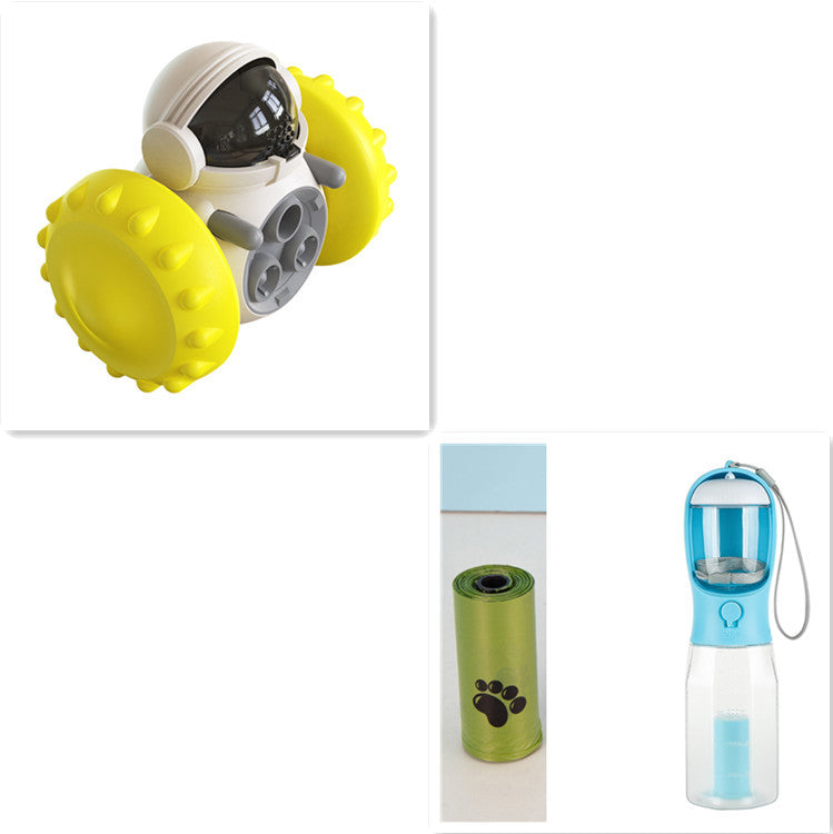 Multifunctional Smart Pet Feeder Toy Car – Interactive Slow Food Puzzle for Cats & Dogs (ABS, Anti-Choke Design) - woofyluxe