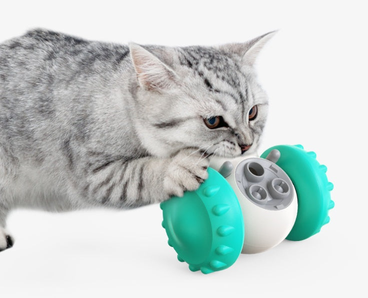 Multifunctional Smart Pet Feeder Toy Car – Interactive Slow Food Puzzle for Cats & Dogs (ABS, Anti-Choke Design) - woofyluxe