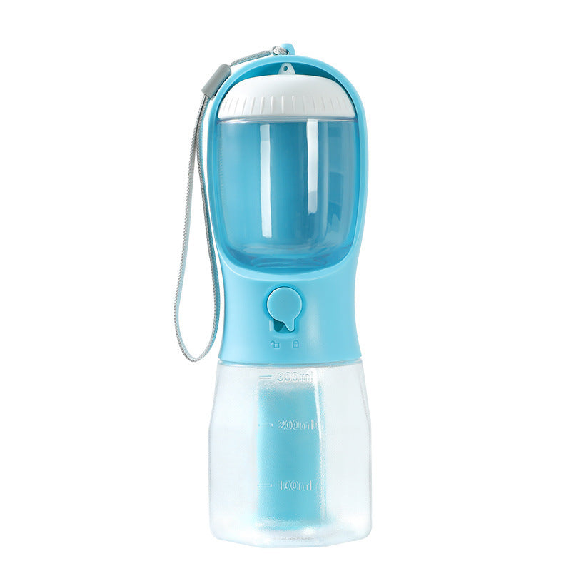 3-in-1 Dog Water Bottle with Food Container & Waste Bag – Portable Pet Travel Dispenser - woofyluxe