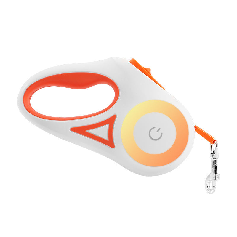 Retractable Dog Leash with Collar – One-Button Brake, Tangle-Free, 3M/5M for Small to Medium Pets - woofyluxe