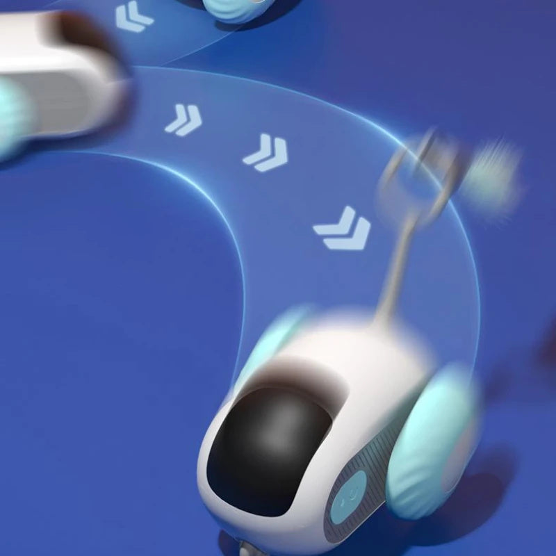 Remote Control Interactive Cat Car Toy – USB Rechargeable Smart Obstacle Avoidance Automatic Moving Car for Cats, Indoor Chasing & Exercise Pet Toy