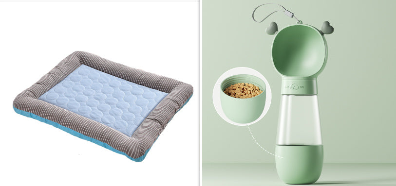 Cooling Pet Pad for Dogs & Cats – Soft Ice Silk Summer Mat, Washable & Breathable Bed (S/M/L) - woofyluxe