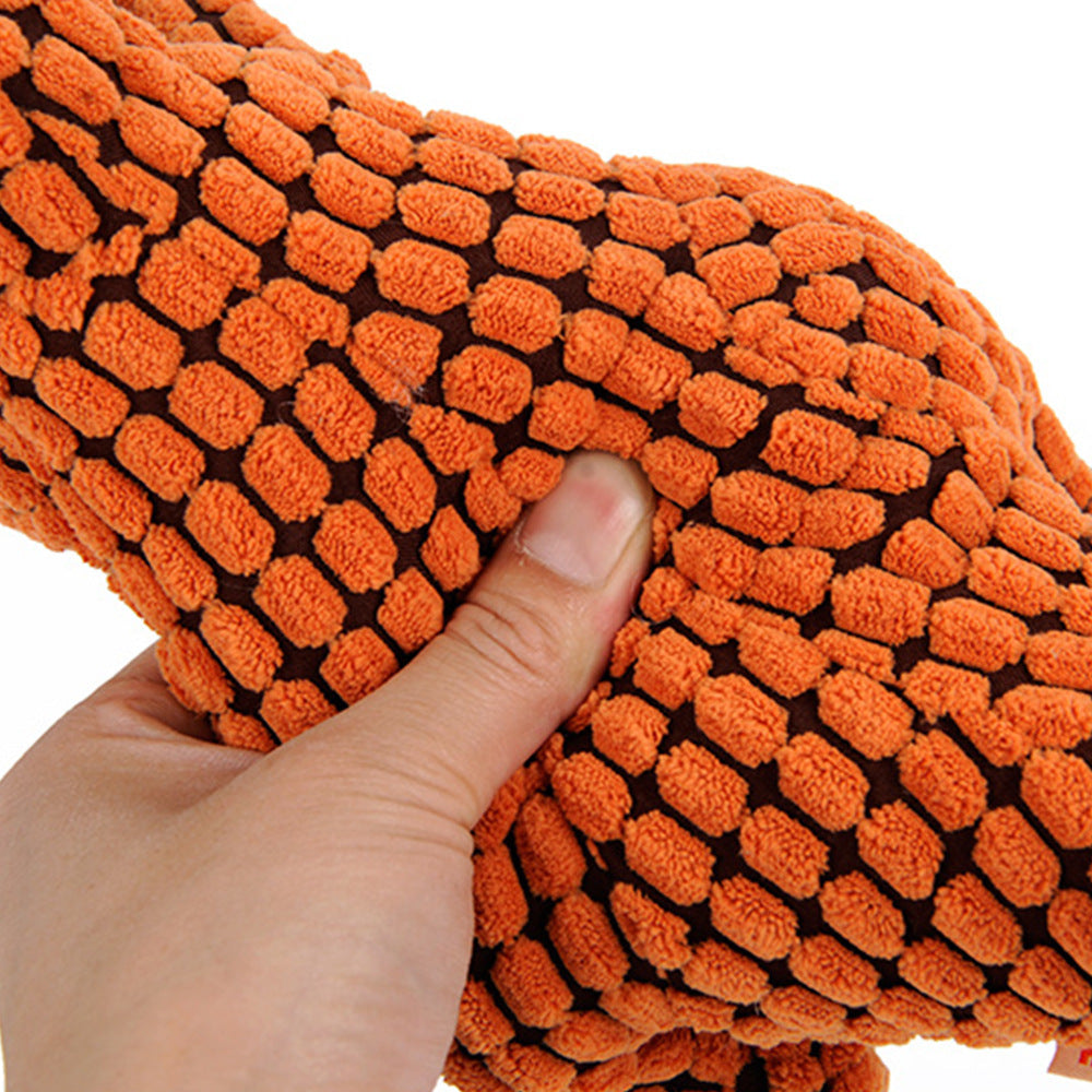 Interactive Dinosaur Plush Chew Toy for Dogs – Squeaky Soft Toy for Large Dogs, Chihuahuas & Puppies - woofyluxe