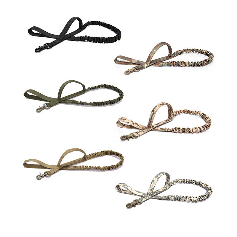 Elastic Bungee Dog Leash for Outdoor Training – Heavy-Duty, Shock-Absorbing Nylon Traction Rope - woofyluxe
