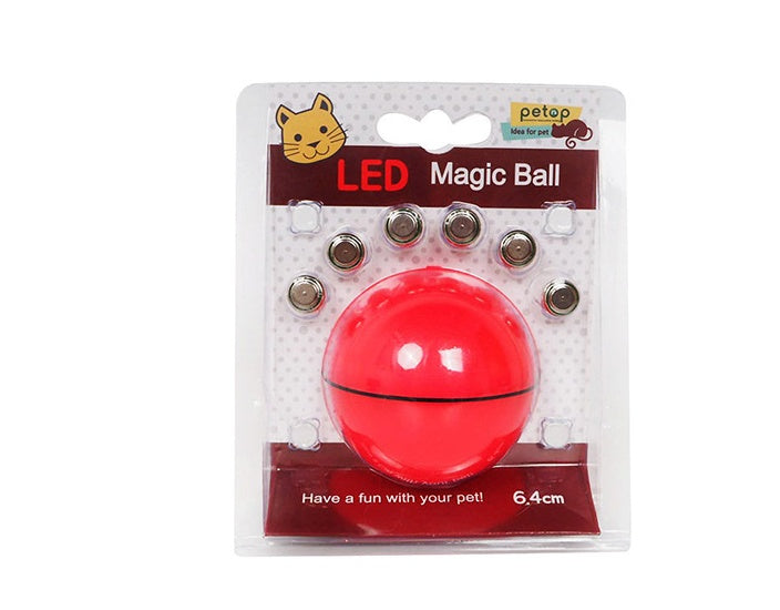 Rechargeable LED Laser Rolling Cat Toy Ball with Catnip – Interactive 360° Rotating Smart Pet Toy - woofyluxe