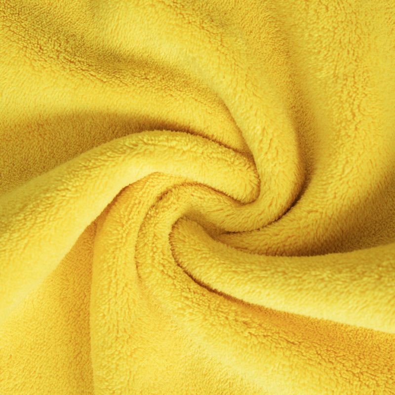 Super Absorbent Dog Drying Towel – Quick-Dry Soft Microfiber Bath Towel for Dogs & Cats, Multiple Sizes (Yellow) - woofyluxe