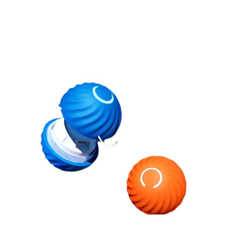 Durable Rubber Dog Chew Ball – Bite-Resistant Pet Toy for Puppies & Dogs, Interactive Training Ball with USB Power - woofyluxe