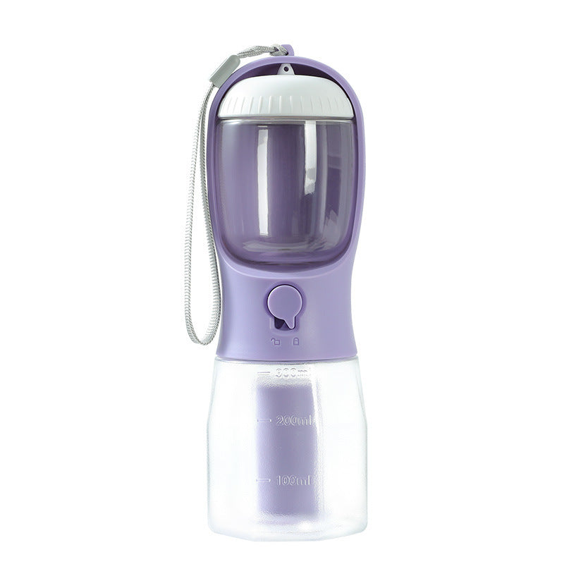 3-in-1 Dog Water Bottle with Food Container & Waste Bag – Portable Pet Travel Dispenser - woofyluxe