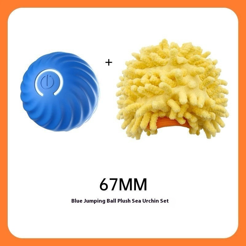 Durable Rubber Dog Chew Ball – Bite-Resistant Pet Toy for Puppies & Dogs, Interactive Training Ball with USB Power - woofyluxe