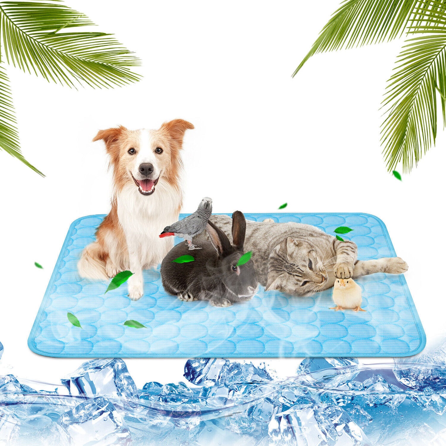 Pet Cooling Mat – Breathable Ice Silk Summer Pad for Dogs & Cats | Waterproof, Washable, Non-Slip Cool Bed - woofyluxe