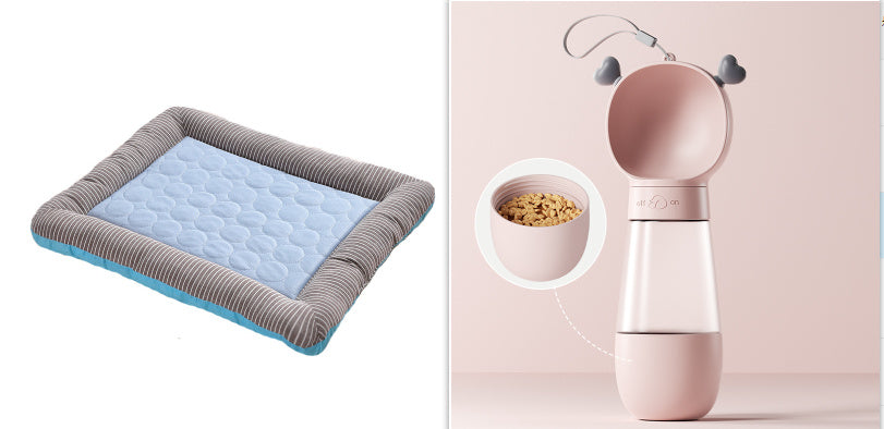 Cooling Pet Pad for Dogs & Cats – Soft Ice Silk Summer Mat, Washable & Breathable Bed (S/M/L) - woofyluxe