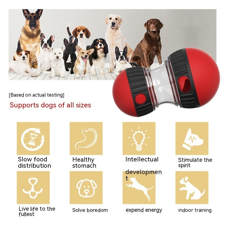 Food Dispensing Dog Toy Tumbler – Interactive Puzzle Ball, Slow Feeder, IQ Training, and Stomach Protection for Pets - woofyluxe