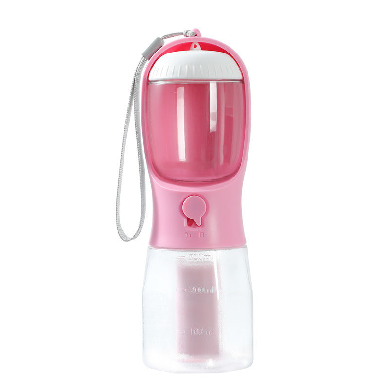 3-in-1 Dog Water Bottle with Food Container & Waste Bag – Portable Pet Travel Dispenser - woofyluxe