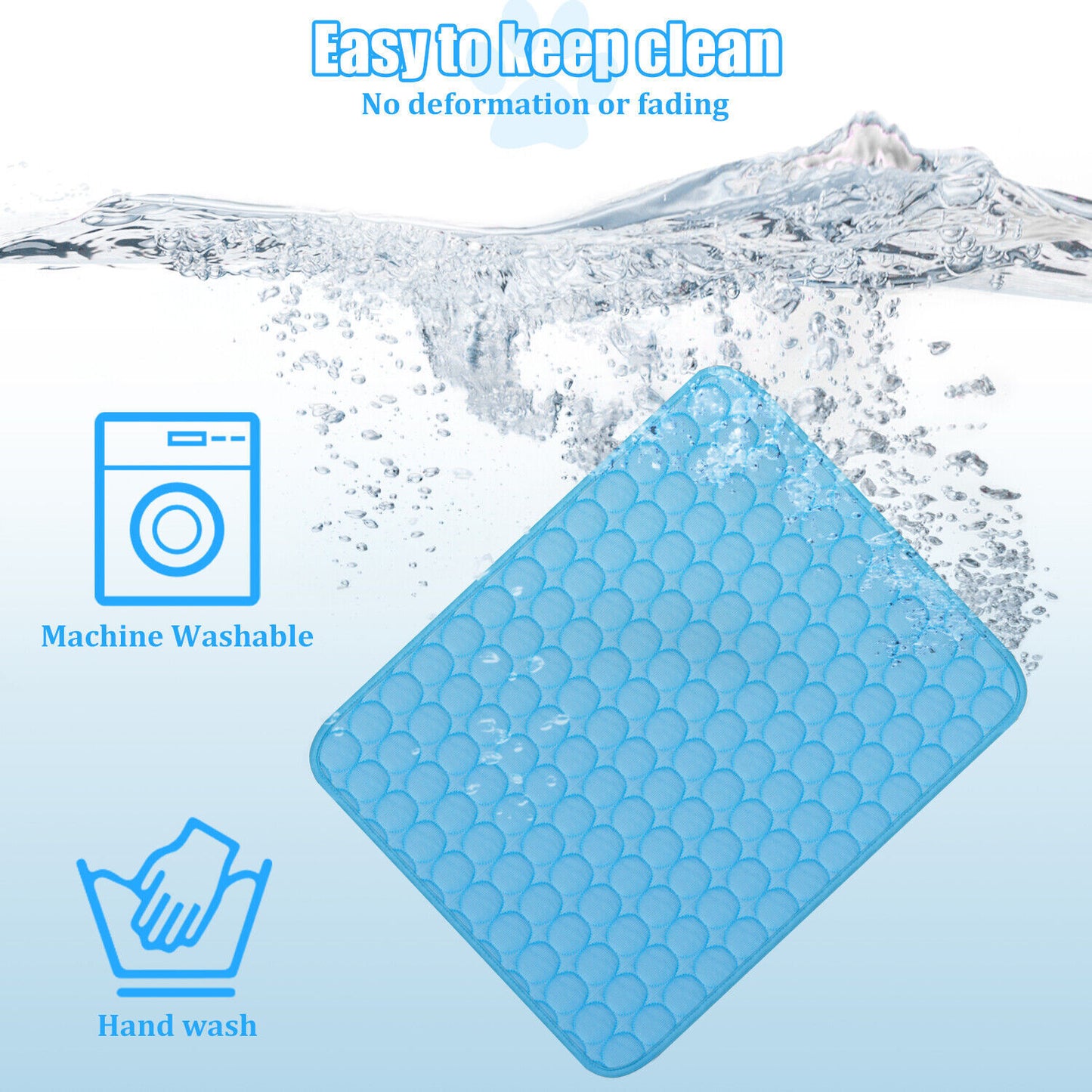 Pet Cooling Mat – Breathable Ice Silk Summer Pad for Dogs & Cats | Waterproof, Washable, Non-Slip Cool Bed - woofyluxe