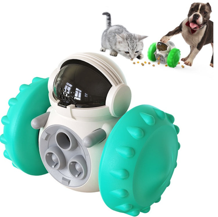 Multifunctional Smart Pet Feeder Toy Car – Interactive Slow Food Puzzle for Cats & Dogs (ABS, Anti-Choke Design) - woofyluxe