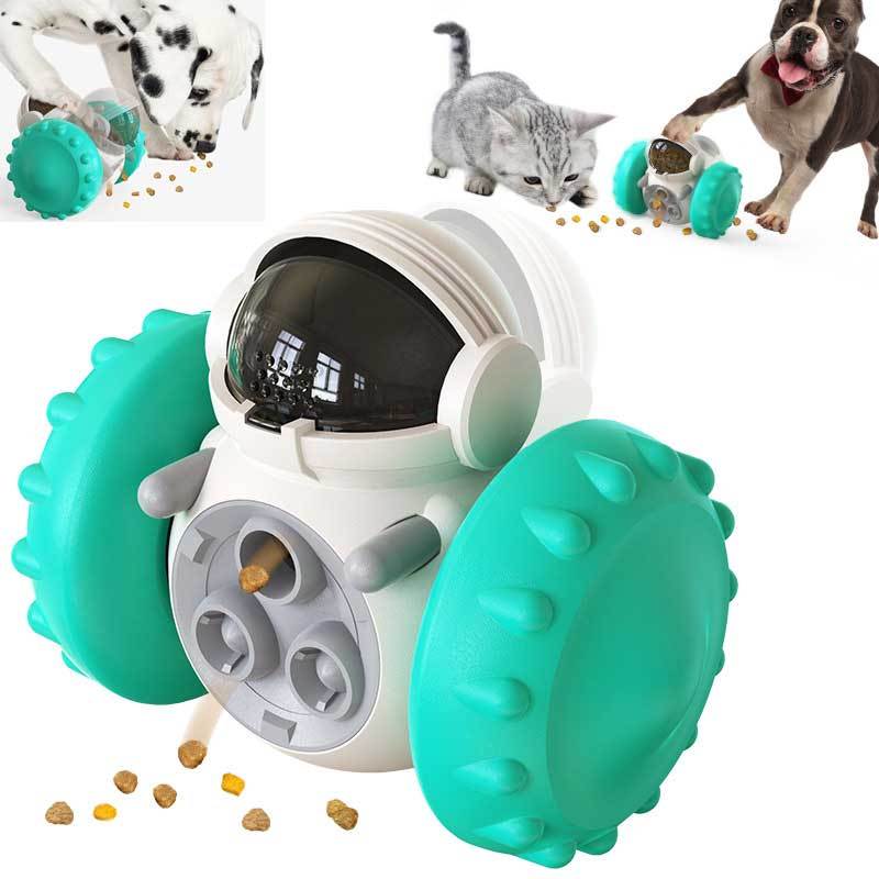 Multifunctional Smart Pet Feeder Toy Car – Interactive Slow Food Puzzle for Cats & Dogs (ABS, Anti-Choke Design) - woofyluxe