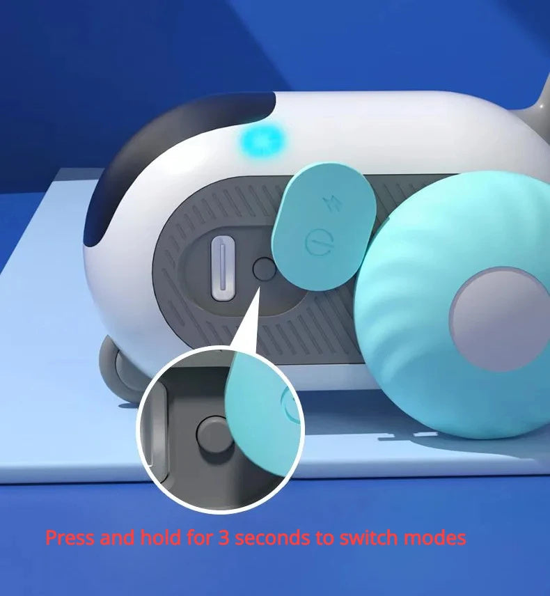Remote Control Interactive Cat Car Toy – USB Rechargeable Smart Obstacle Avoidance Automatic Moving Car for Cats, Indoor Chasing & Exercise Pet Toy