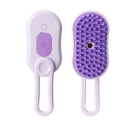 3-in-1 Electric Steam Pet Brush for Dogs & Cats – Hair Removal, Massage & Anti-Static Grooming Comb - woofyluxe
