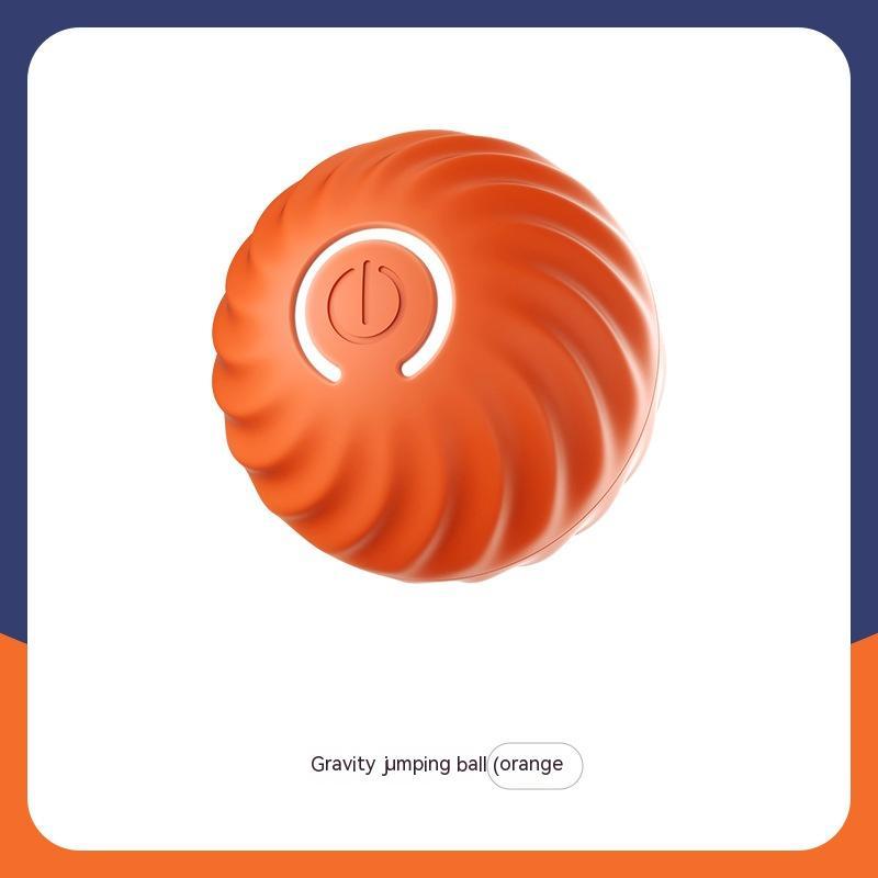 Durable Rubber Dog Chew Ball – Bite-Resistant Pet Toy for Puppies & Dogs, Interactive Training Ball with USB Power - woofyluxe