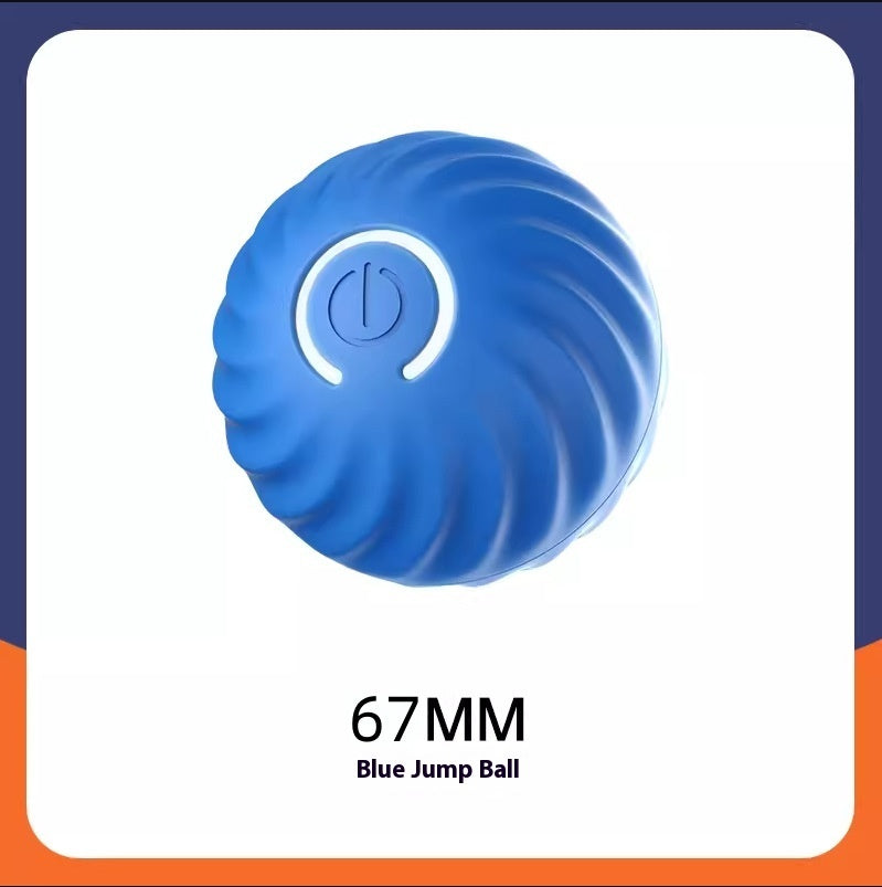 Durable Rubber Dog Chew Ball – Bite-Resistant Pet Toy for Puppies & Dogs, Interactive Training Ball with USB Power - woofyluxe