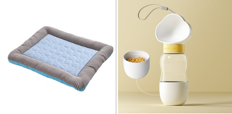 Cooling Pet Pad for Dogs & Cats – Soft Ice Silk Summer Mat, Washable & Breathable Bed (S/M/L) - woofyluxe