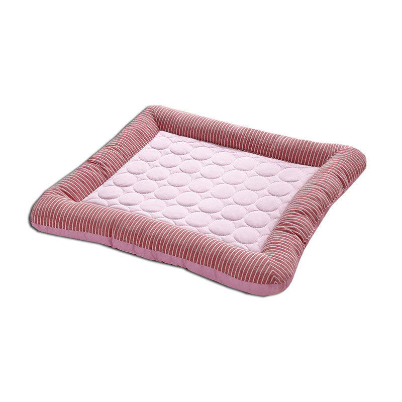 Cooling Pet Pad for Dogs & Cats – Soft Ice Silk Summer Mat, Washable & Breathable Bed (S/M/L) - woofyluxe