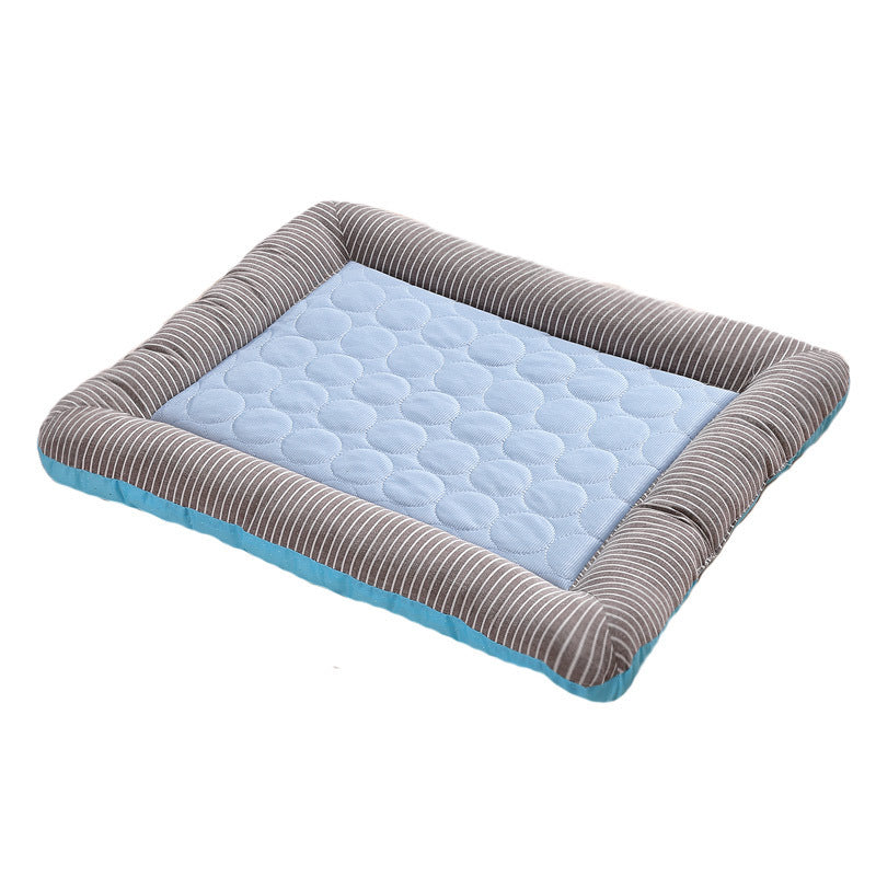 Cooling Pet Pad for Dogs & Cats – Soft Ice Silk Summer Mat, Washable & Breathable Bed (S/M/L) - woofyluxe