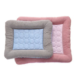 Cooling Pet Pad for Dogs & Cats – Soft Ice Silk Summer Mat, Washable & Breathable Bed (S/M/L) - woofyluxe