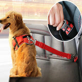 Adjustable Pet Dog & Cat Car Seat Belt | Vehicle Safety Harness Lead Clip for Travel