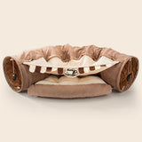 Collapsible Cat Tunnel – Durable, Washable, Portable Pet Play Tunnel (45 x 50 x 22 cm) - woofyluxe