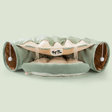 Collapsible Cat Tunnel – Durable, Washable, Portable Pet Play Tunnel (45 x 50 x 22 cm) - woofyluxe