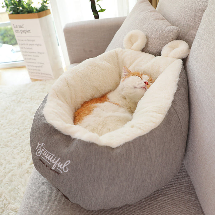Warm & Cozy Pet Dog Bed Sleeping Bag – Soft Plush Cushion Puppy Kennel for Small & Medium Dogs